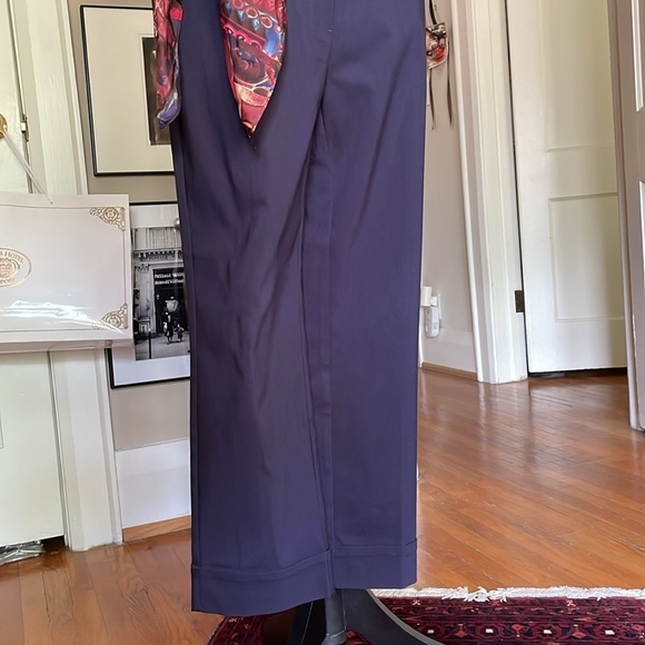 Rafaella Deep Navy Capris Size 6 - Picture 4 of 14